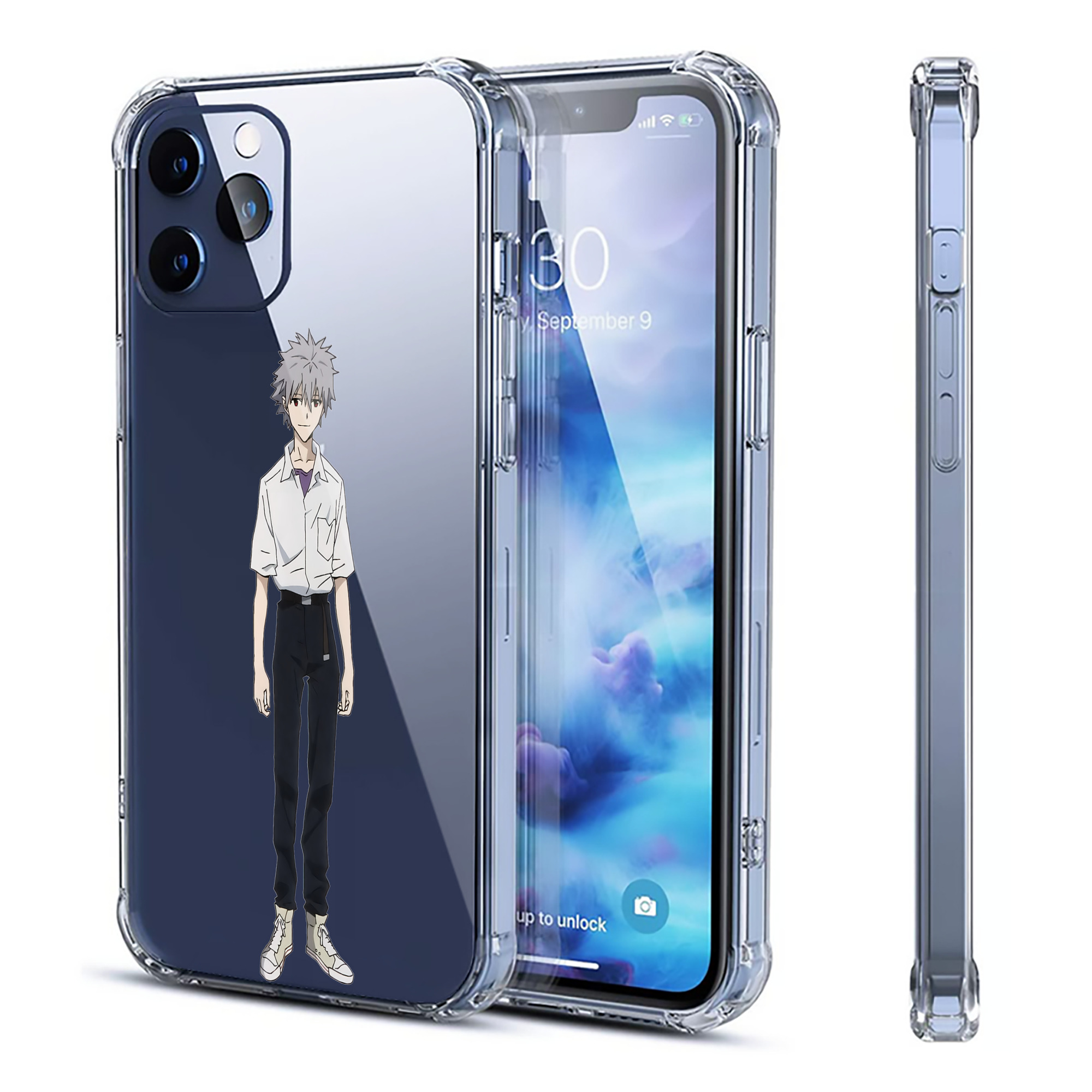 （画像用） EVA 新世紀エヴァンゲリオン 【iPhone 12シリーズ対応】透明スマホケース（クリアソフトケース）